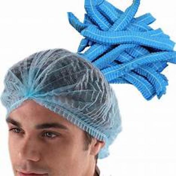 DISPOSABLE CAP-BLUE/WHITE