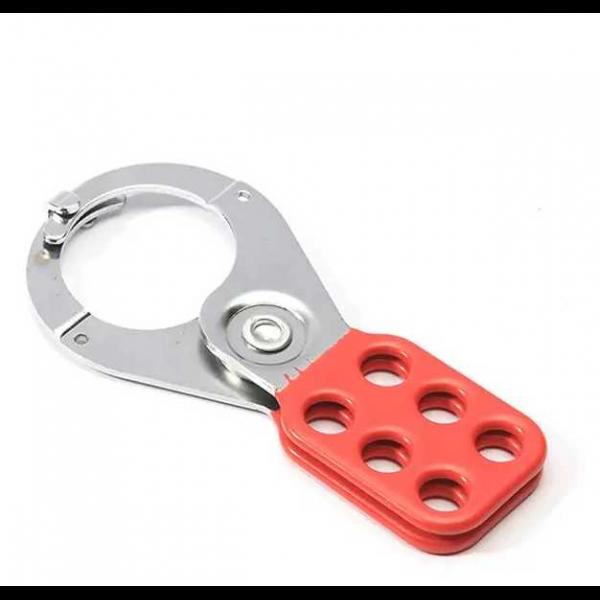 Multi-Lockout hasp steel with vinyl-coated handle