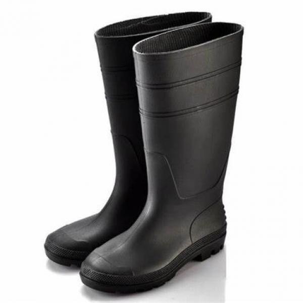10079.jpg PVC BOOT WITH OUT STEEL - BLACK/YELLOW/BLU