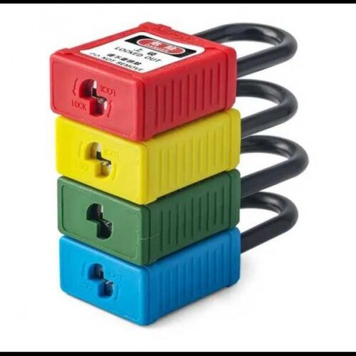 Lockout Padlocks Nylon Shackle - (AVAILABLE COLOR- RED/YELLOW/BLUE/